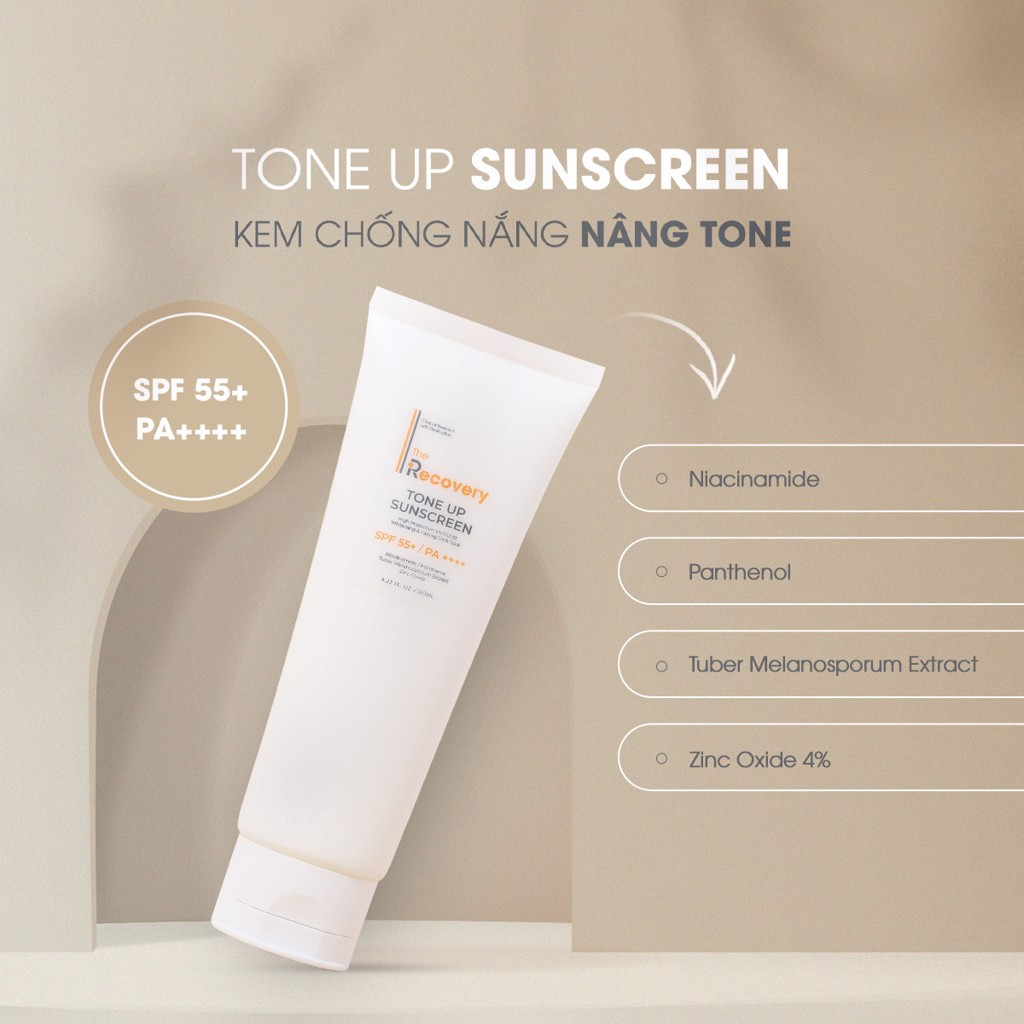 Kem Chống Nắng Nâng Tone The Recovery 6 Kem Chống Nắng Nâng Tone The Recovery