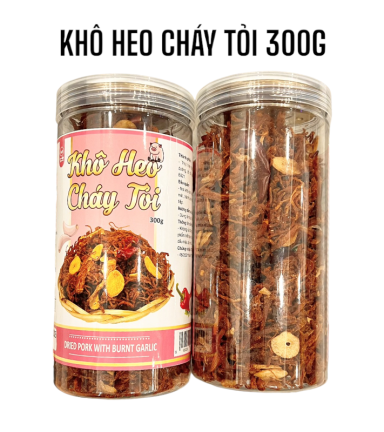 Khô Heo Cháy Tỏi Thơm Ngon 300g Hộp - 8936208930219