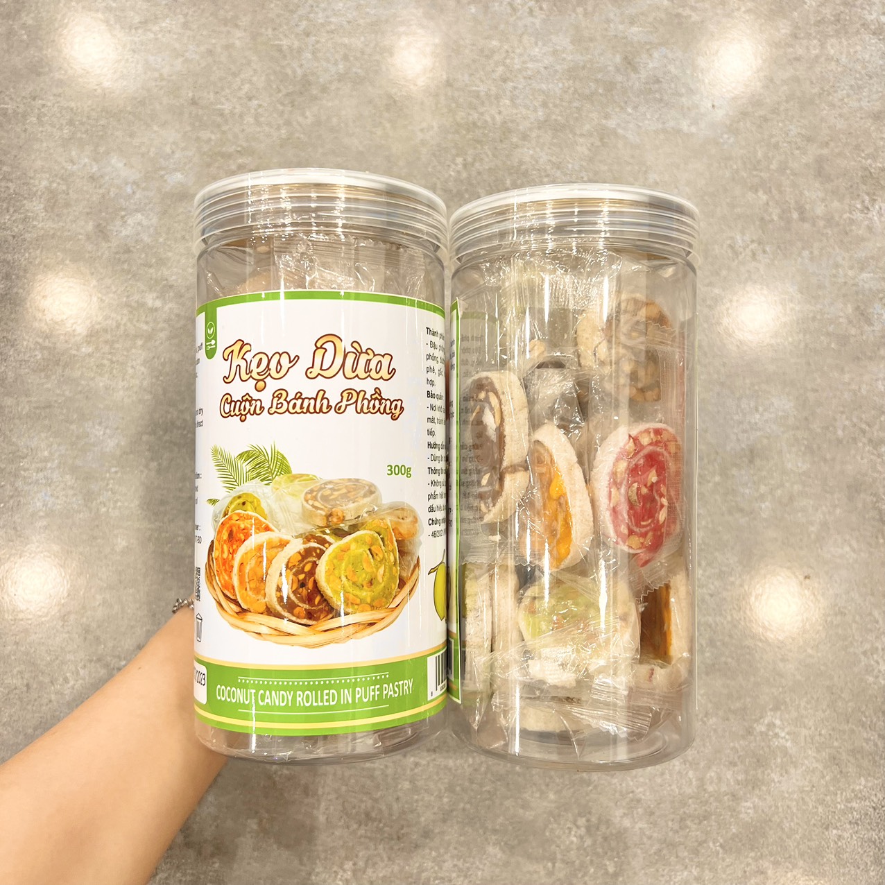 Kẹo Dừa Cuộn Bánh Phồng Mix 7 Vị Thơm Ngon 300g 3 Kẹo Dừa Cuộn Bánh Phồng Mix 7 Vị Thơm Ngon 300g