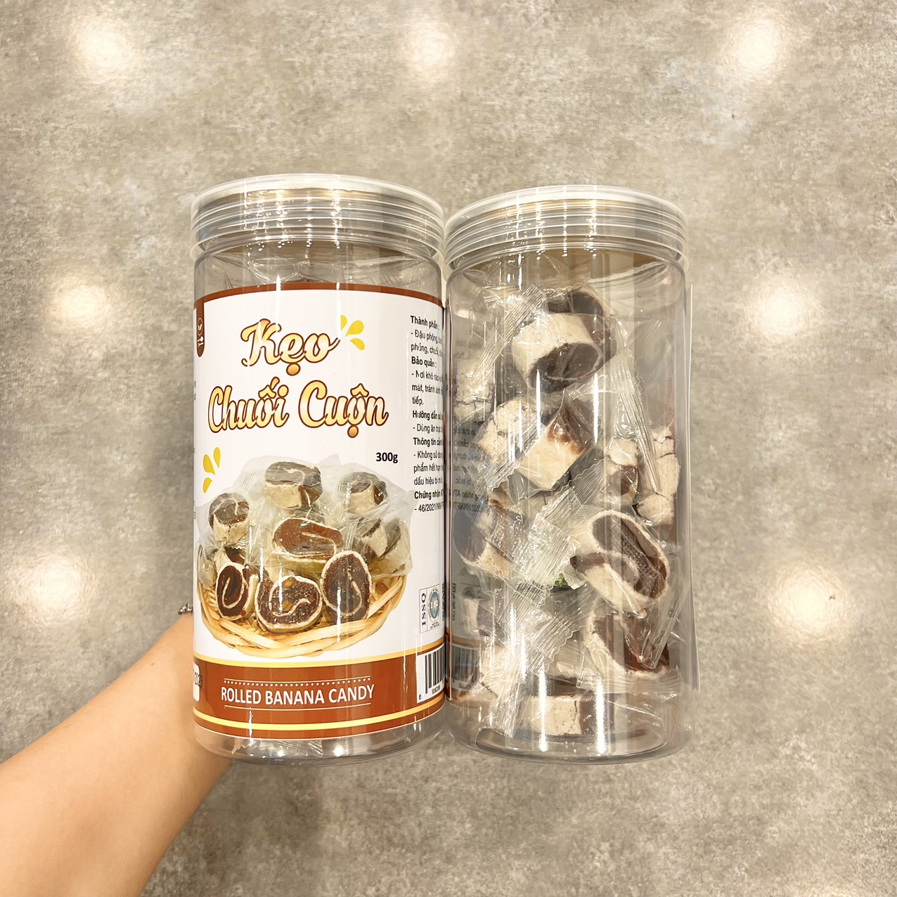 Chỗ sỉ kẹo Chuối Cuộn Thơm Ngon 300g 3 Chỗ sỉ kẹo Chuối Cuộn Thơm Ngon 300g