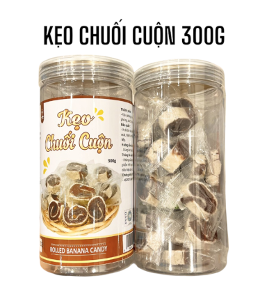 Kẹo Chuối Cuộn Thơm Ngon 300g - KCC