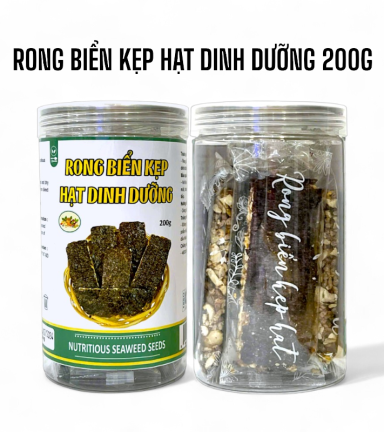 Rong Biển Kẹp Hạt Dinh Dưỡng Thơm Ngon 200g - RBKHDD