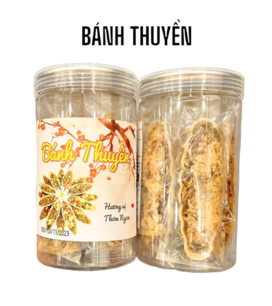 Bánh Thuyền Chà Bông Mix Hạt Dinh Dưỡng Thơm Ngon 250g Hộp - BTCHMH