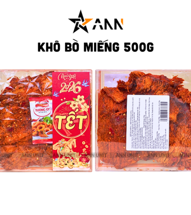 Hộp Quà Tết Khô Bò Miếng Loại Đặc Biệt 500g - Hộp Ngôi Sao Lớn - Hộp Quà Tết 2026 - 8936208933623