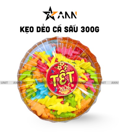 Hộp Quà Tết Kẹo Dẻo Cá Sấu 300g - Hộp Sun Khía Hộp Quà Tết 2026 - 8936208933852