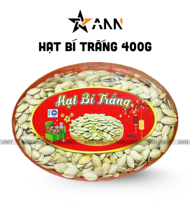 Hạt Bí Trắng Loại Ngon 400g Hộp Ovan Hộp Quà Tết 2026 - HBTHO
