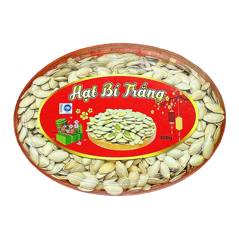 Hạt Bí Trắng Loại Ngon 400g Hộp Ovan Hộp Quà Tết 2026 5 Hạt Bí Trắng Loại Ngon 400g Hộp Ovan Hộp Quà Tết 2026