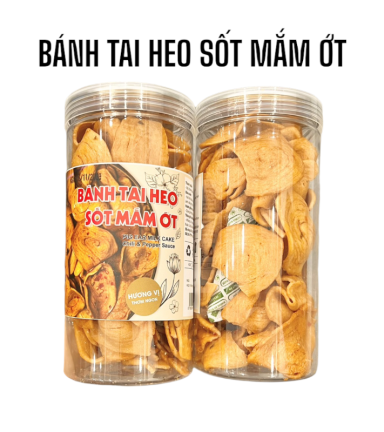 Bánh Tai Heo Sốt Mắm Ớt Thơm Ngon 250g Hộp - 8936208930356