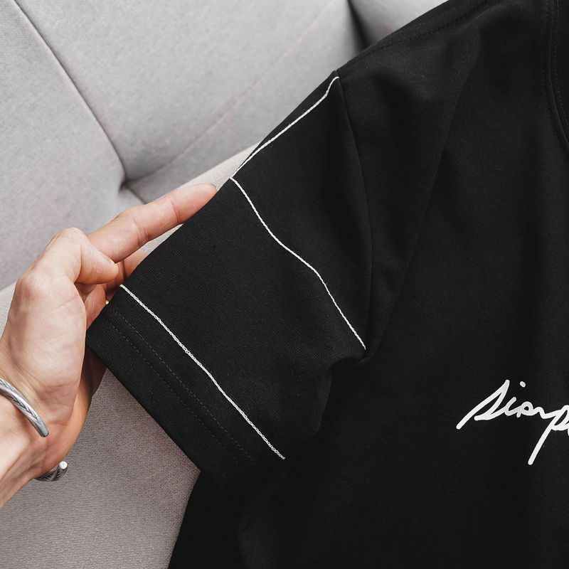 22796-z4853758815313-262a15331dcb1234d36f551db66e2120-2.png Áo Thun Nam Cổ Tròn In Chữ Simple Things Tay Viền Sọc (Có size 3x) - AB490