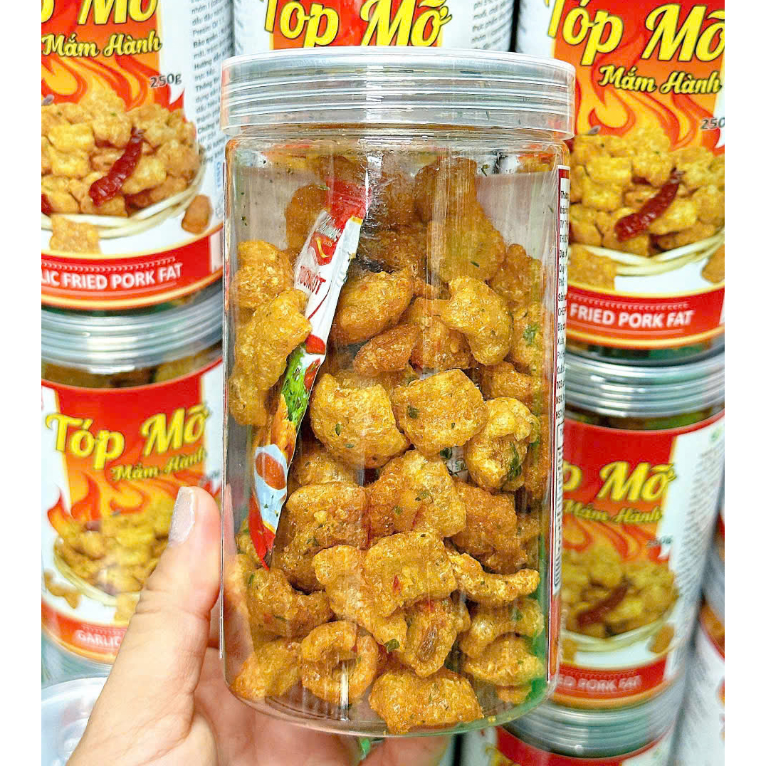 Tóp Mỡ Mắm Hành Thơm Ngon 250g 11 Tóp Mỡ Mắm Hành Thơm Ngon 250g