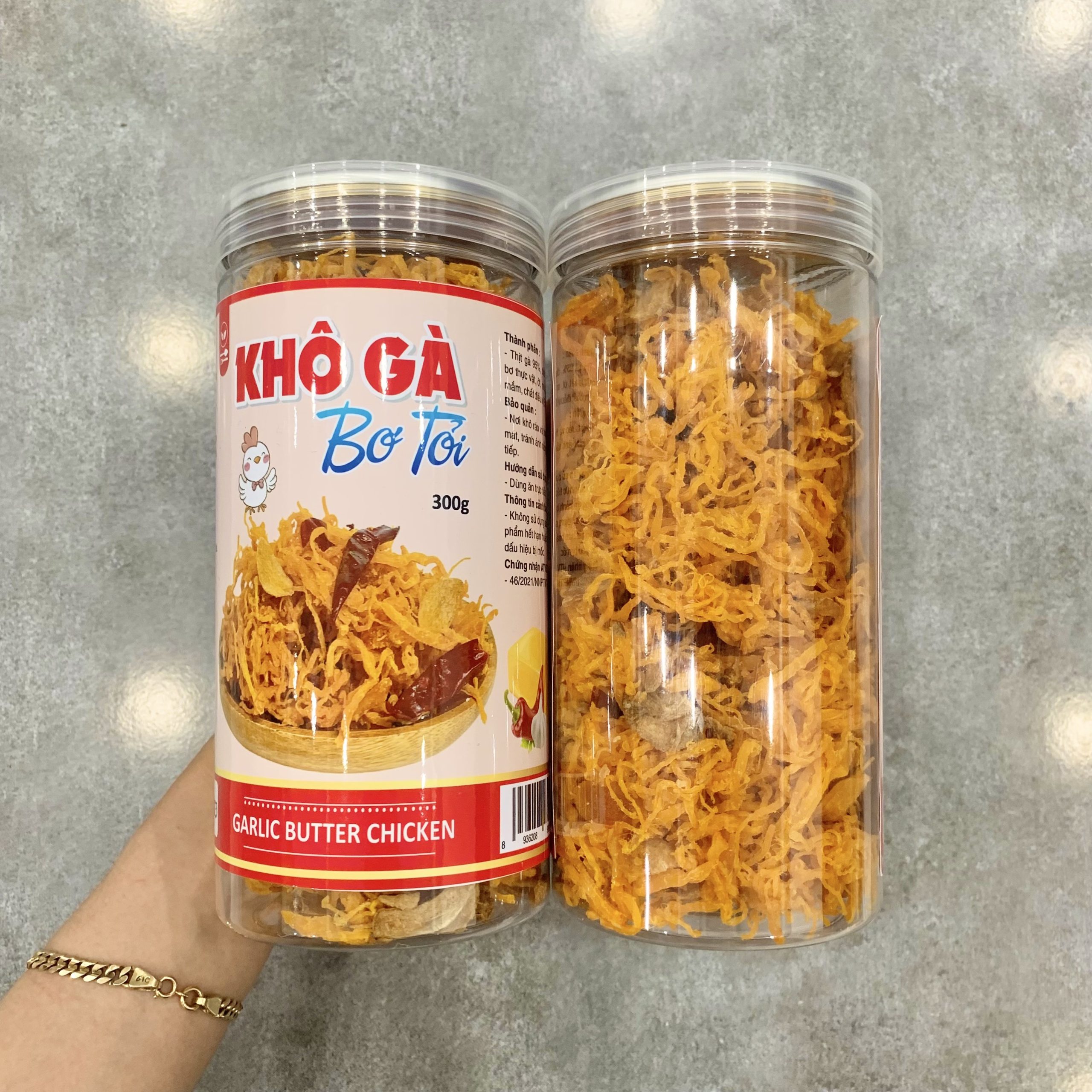 Nơi lấy sỉ khô Gà Bơ Tỏi Thơm Ngon 300g 3 Nơi lấy sỉ khô Gà Bơ Tỏi Thơm Ngon 300g