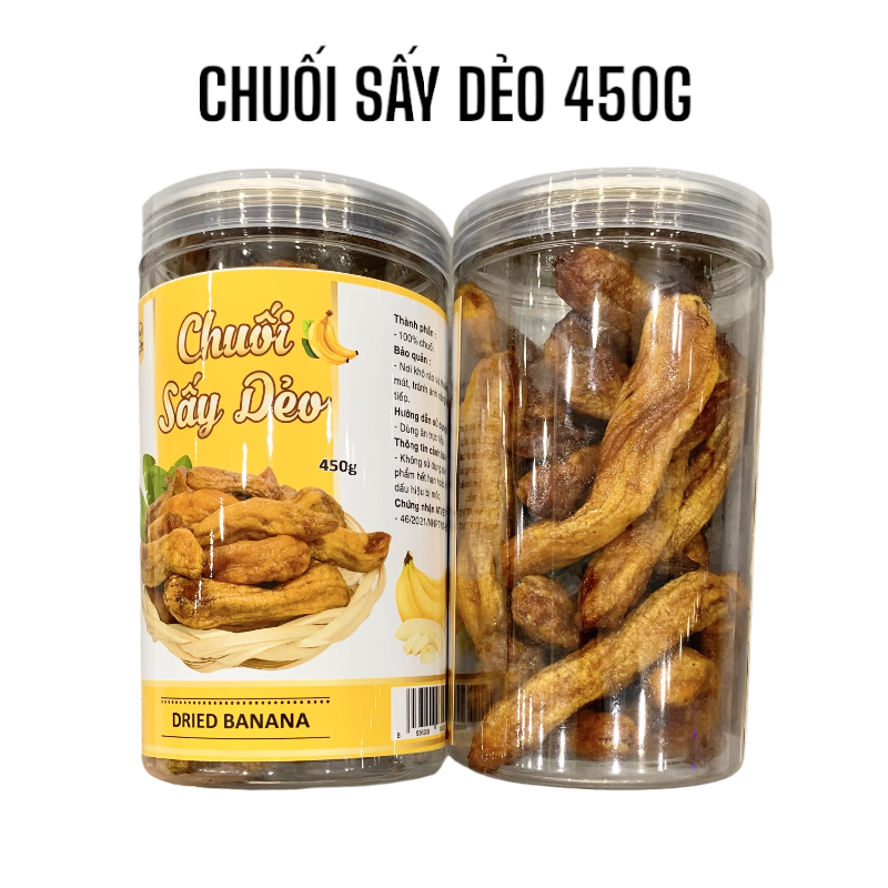 Chỗ sỉ chuối Sấy Dẻo Thơm Ngon 450g 1 Chỗ sỉ chuối Sấy Dẻo Thơm Ngon 450g