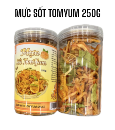 Mực Sốt Tomyum Thơm Ngon 250g Hộp - 8936208930172