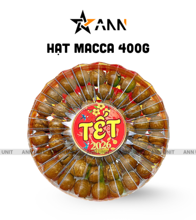 Hộp Quà Tết Hạt Macca Tây Nguyên 400g - Hộp Sun Khía Hộp Quà Tết 2026 - MACCAHK