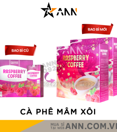 Cà Phê Mâm Xôi Giảm Cân Raspberry Coffee 15 gói - CAFFEMAMXOI