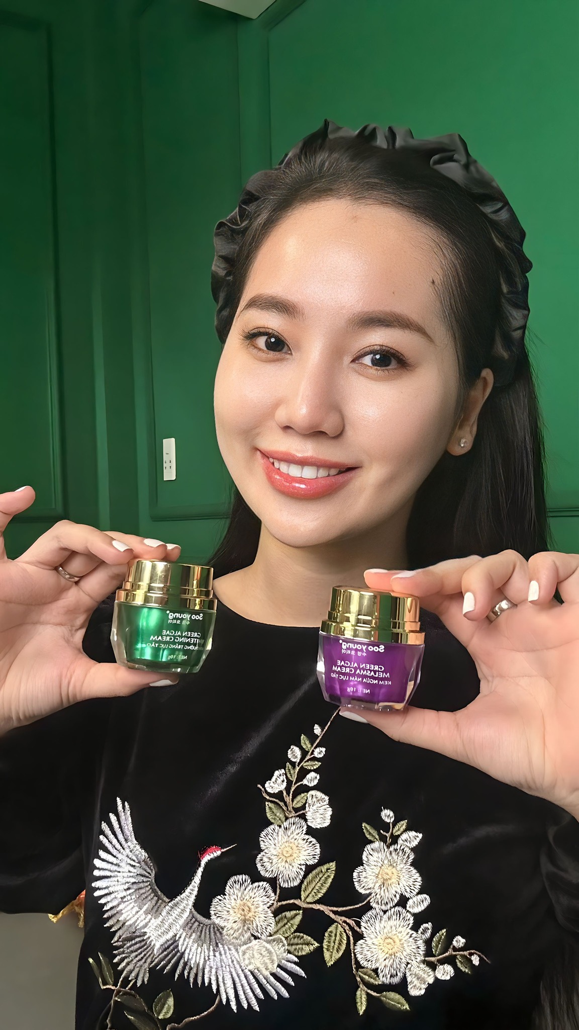 Kem Face Xanh Dưỡng Trắng Da Soo Young Mini Green Algae Whitening Cream 6 Kem Face Xanh Dưỡng Trắng Da Soo Young Mini Green Algae Whitening Cream
