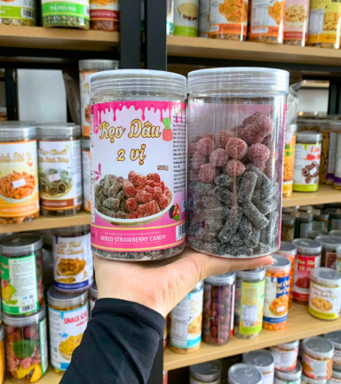 Kẹo Dâu Mix 2 Vị Thơm Ngon Hộp - 8936208930455