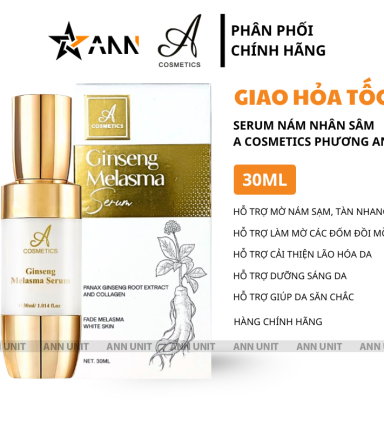 Serum Nám Nhân Sâm 30ml A Cosmetics Ginseng Melasma Serum Mỹ Phẩm Phương Anh - Phiên Bản Mới - 8936107160922