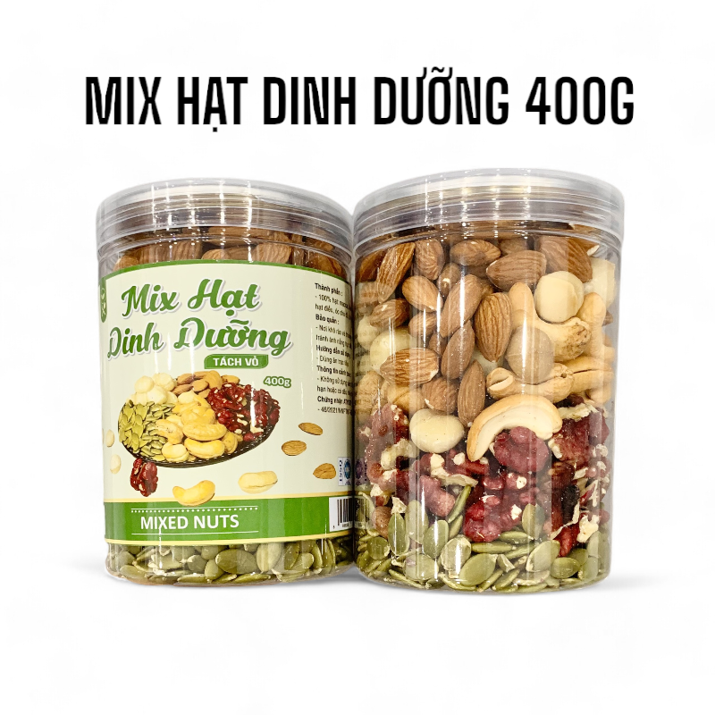 Hạt Mix Dinh Dưỡng Tách Vỏ Thơm Ngon 400g 1 Hạt Mix Dinh Dưỡng Tách Vỏ Thơm Ngon 400g
