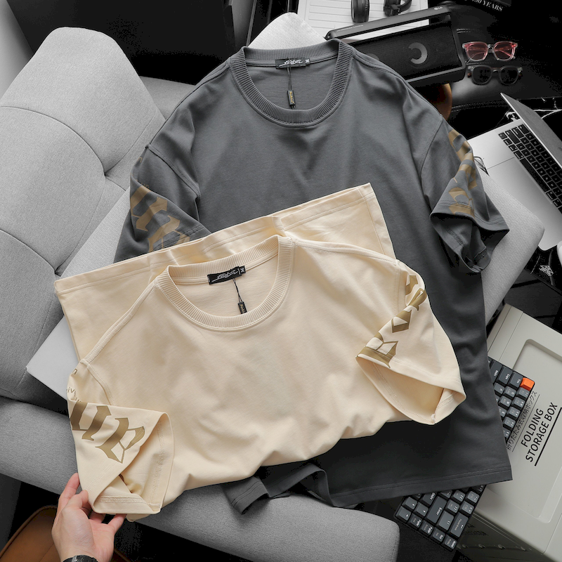 23308-z4991676782802-0315fd58e145630765b1114b4676bc82-1.png Áo Thun Nam Cổ Tròn Ovesize In Chữ IDEA Bên Tay Big Size 110kg - AB499