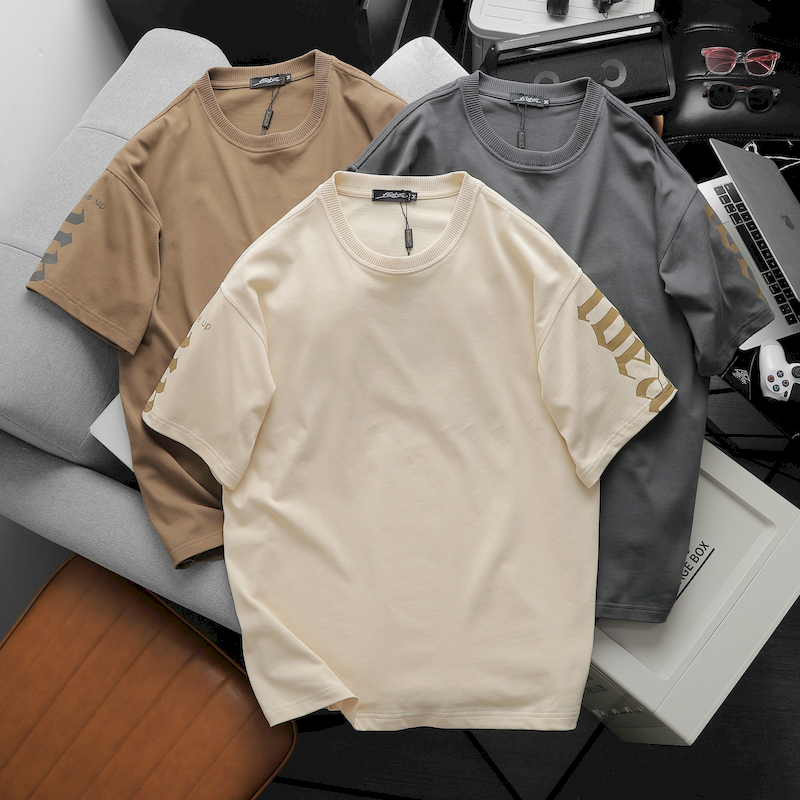 23308-z4991676795155-117ec157e422e56f71ee15ae8f48f248-1.png Áo Thun Nam Cổ Tròn Ovesize In Chữ IDEA Bên Tay Big Size 110kg - AB499