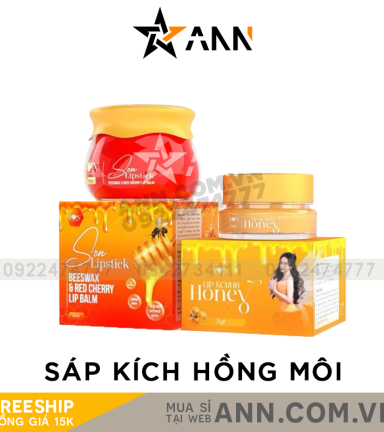 Combo Son Dưỡng Sáp Ong Kích Hồng Môi Dưỡng Môi Lipstick SON Cosmetic - SONLIPSTICK