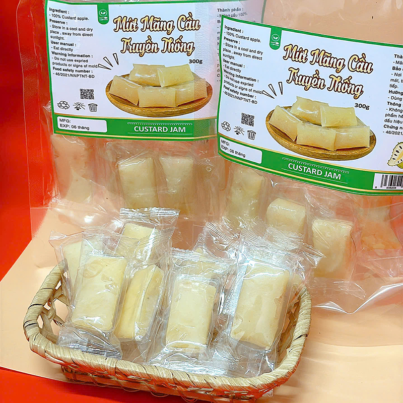23376_z6125807755558-7974ccadfd833e1483205a4cc9a7bc51_20241213162753-3.jpg Mứt Mãng Cầu Truyền Thống Túi Zip 300g - MMCTZ