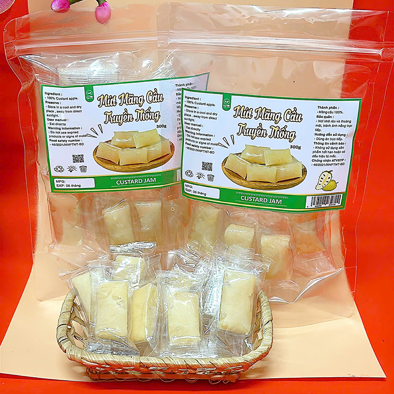 23376_z6125807780021-6fecbdd8892d76178e780b7c190a8881_20241213162754-3.jpg Mứt Mãng Cầu Truyền Thống Túi Zip 300g - MMCTZ