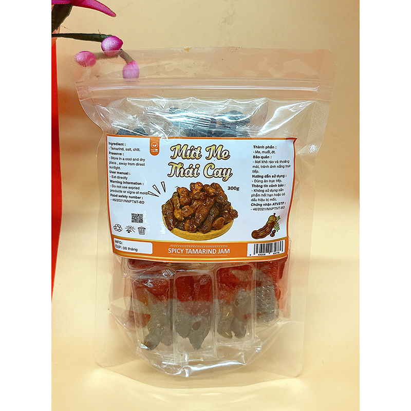 Mứt Me Thái Cay Túi Zip 300g 7 Mứt Me Thái Cay Túi Zip 300g