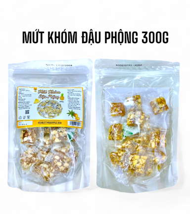 Mứt Khóm Đậu Phộng Túi Zip 300g - MKDPTZ