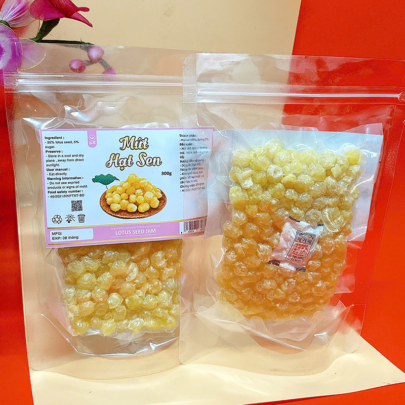 23384_z6125810976103-d2fd0df4066690d03356de50ec151e13_20241213165014-3.jpg Mứt Hạt Sen Túi Zip 300g - HSHCK
