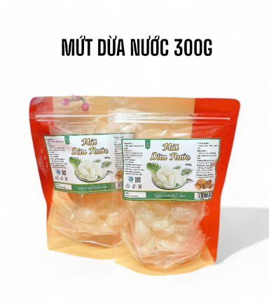 Mứt Dừa Nước Túi Zip 300g - MDNHCK