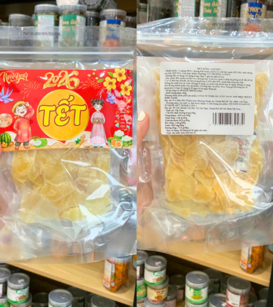 Mứt Gừng Lát Túi Zip 300g -Mứt Gừng Tết - MGHCK
