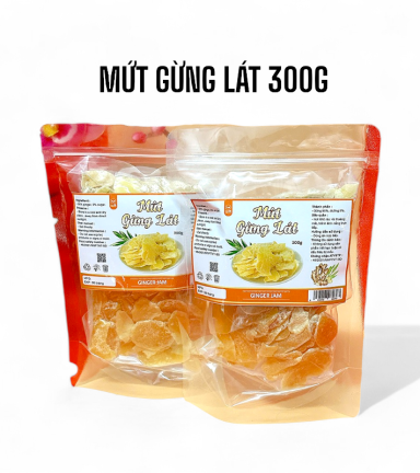 Mứt Gừng Lát Túi Zip 300g - MGHCK
