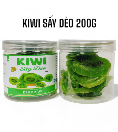 Kiwi Sấy Dẻo Thơm Ngon 200g Hộp Pet - KWSD200