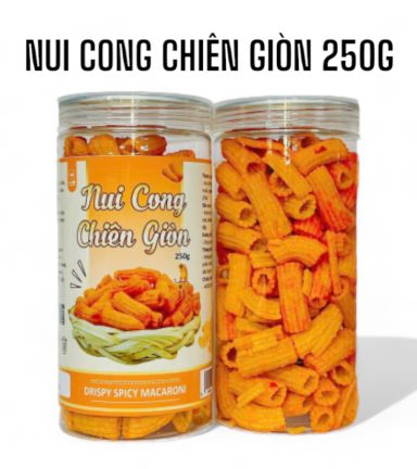 Nui Cộng Chiên Giòn Thơm Ngon 250g Hộp - NCCG250