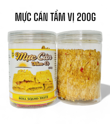 Mực Cán Tẩm Vị Thơm Ngon 200g - MCTV200