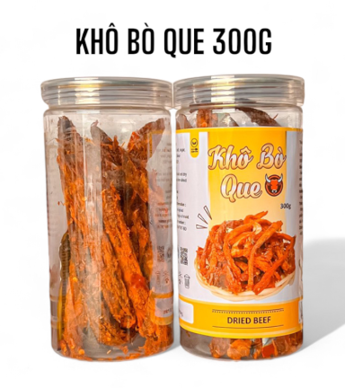 Khô Bò Que Loại Đặc Biệt 300g Hộp - KBQLN300