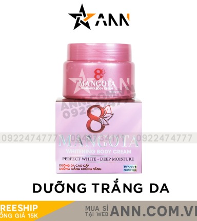 Kem Body Mangota 8 Whitening Body Cream - 8936079451295