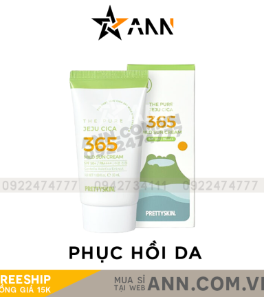 Kem Chống Nắng Prettyskin 365 Mild Sun Cream Phục Hồi Da Mỏng Yếu - KCNPRETTYSKIN01
