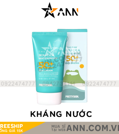 Kem Chống Nắng PrettySkin Kháng Nước The Pure Jeju Cica Waterproof - KCNPRETTYSKIN02