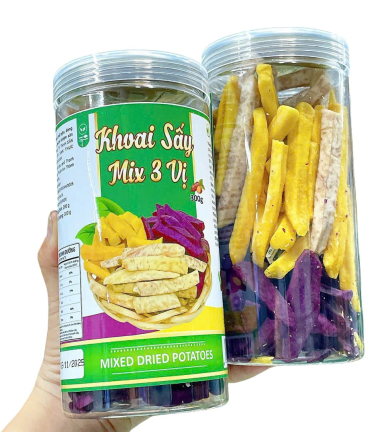 Khoai Sấy Mix 3 Vị Thơm Ngon 300g - 8936208930936