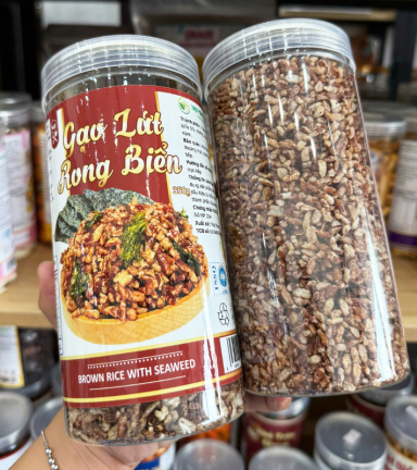 Gạo Lứt Rong Biển Thơm Giòn 350g Hộp Pet - 8936208930615