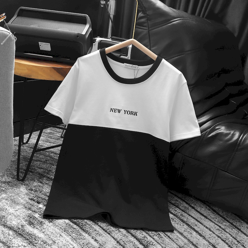 23788-z5285789795730-412dc57a5d75d2e576a459a90e2ccdf6-4.png Áo Thun Nam Cổ Tròn Pack Horse Thêu Chữ New York Phối Hai Màu - AB508
