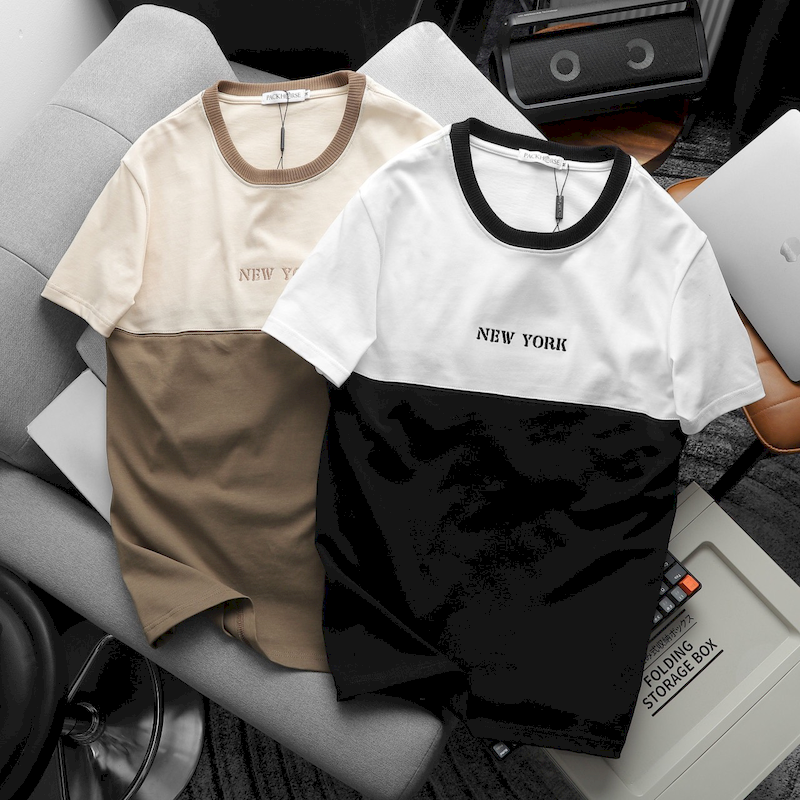 23788-z5285789795882-9e1a3393e27158222ee3aa0ba456c78f-4.png Áo Thun Nam Cổ Tròn Pack Horse Thêu Chữ New York Phối Hai Màu - AB508