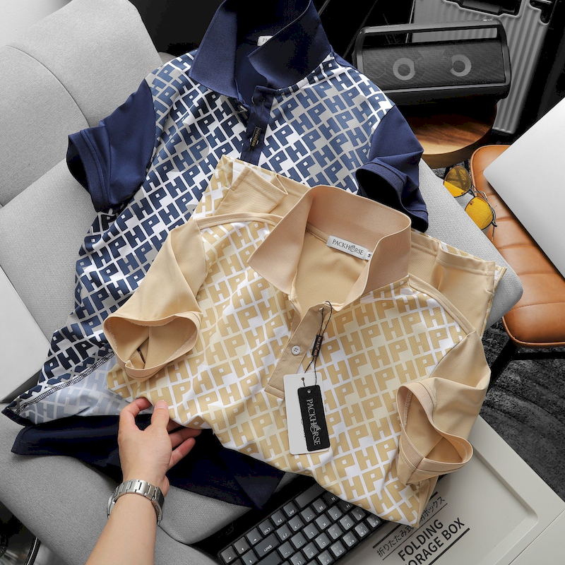 23818_z5290177259673-7f789148f8fcd68d44dad4ae4b9d6735_20240409072346-3.png Áo Thun Nam Cổ Bẻ Pack Hourse In Hoạ Tiết Chữ HP (Có size 3x) - CS220