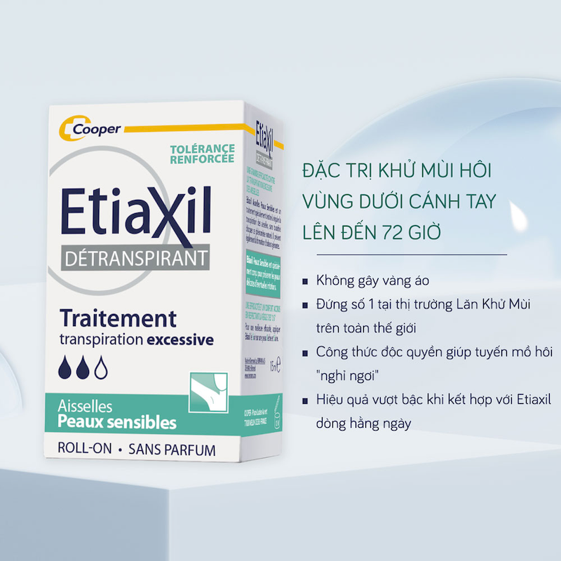 Lăn Khử Mùi EtiaXil Màu Xanh Cho Da Nhạy Cảm 15ml 6 Lăn Khử Mùi EtiaXil Màu Xanh Cho Da Nhạy Cảm 15ml