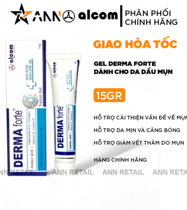 Gel Mụn Derma Forte Topical Tuýp 15g - Giảm Mụn Mờ Thâm - DERMAFORTE