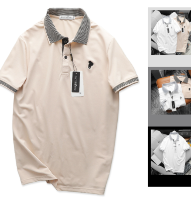 Áo Thun Nam Cổ Bẻ Pack Hourse Viền Bo Sọc Nhuyễn Thêu Logo (Có size 3x) - CS222