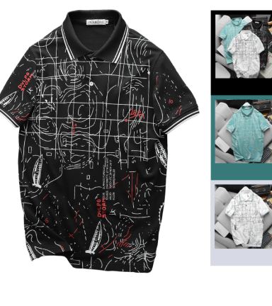 Áo Thun Nam Cổ Bẻ Pack Horse In Hoạ Tiết (Có size 3x) - CS223